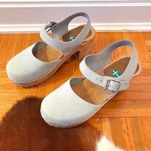 Blue MIA Wooden Clogs